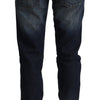 Acht Chic Dark Blue Low Waist Skinny Jeans