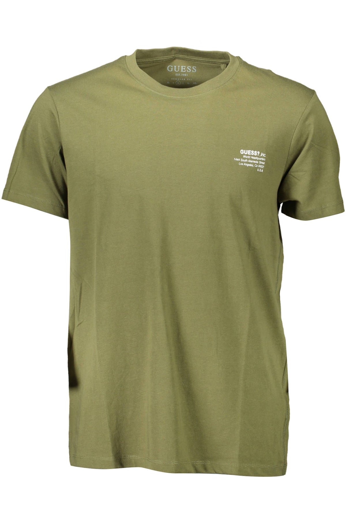 Green Cotton Men T-Shirt