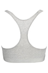 Gray Cotton Women Sports Bra