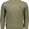 U.S. POLO ASSN. Green Cotton Men Sweater