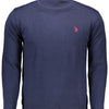 U.S. POLO ASSN. Blue Cotton Men Sweater