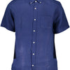 Gant Elegant Blue Linen Button-Down Shirt