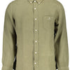 Gant Green Linen Men Shirt