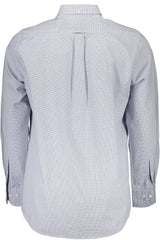 Blue Cotton Men Shirt