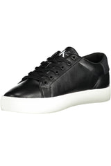 Black Leather Men Sneaker