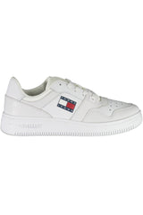 White Polyester Women Sneaker