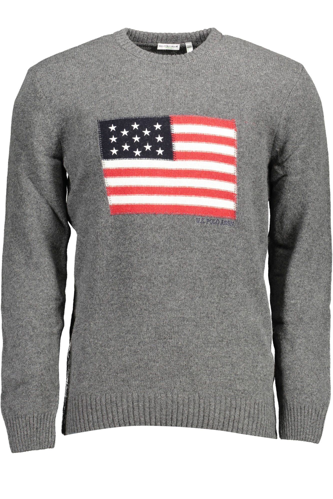 U.S. POLO ASSN. Gray Wool Men Sweater