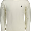 U.S. POLO ASSN. White Cotton Men Sweater