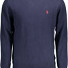 U.S. POLO ASSN. Blue Cotton Men Sweater