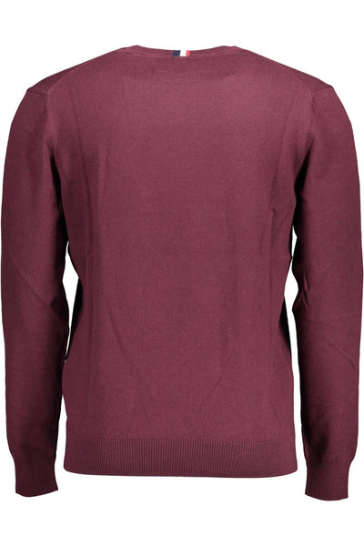 U.S. POLO ASSN. Purple Cotton Men Sweater