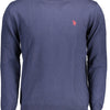 U.S. POLO ASSN. Blue Cotton Men Sweater