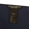 Dolce & Gabbana Elegant Silk Pocket Square in Lustrous Blue