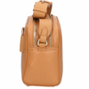 Plein Sport Chic Camel-Toned Crossbody with Double Zip Closure