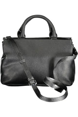 Black Polyethylene Women Handbag