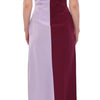 Barbara Casasola Elegant Long Silk Gown in Lavender