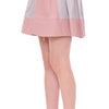 Comeforbreakfast Sleek Pleated Mini Skirt in Pink and Gray