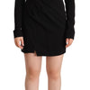 Dsquared² Elegant Black V-Neck Mini Dress