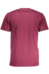 Purple Cotton Men T-Shirt