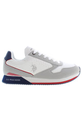 U.S. POLO ASSN. White Polyester Men Sneaker