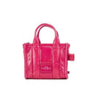 Marc Jacobs The Shiny Crinkle Micro Tote Magenta Leather Crossbody Bag Handbag