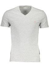 Gray Cotton Men T-Shirt