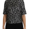 Dolce & Gabbana Exquisite Trumpet Print Silk Blouse