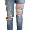 Dolce & Gabbana Chic Distressed Denim Skinny Jeans