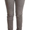 Acht Sleek Gray Skinny Low Waist Jeans