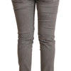 Acht Sleek Gray Skinny Low Waist Jeans