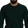 Dolce & Gabbana Elegant Green Crewneck Cashmere Sweater