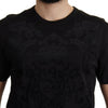 Dolce & Gabbana Elegant Black Baroque Crewneck Tee