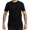 Dolce & Gabbana Elegant Black Baroque Crewneck Tee