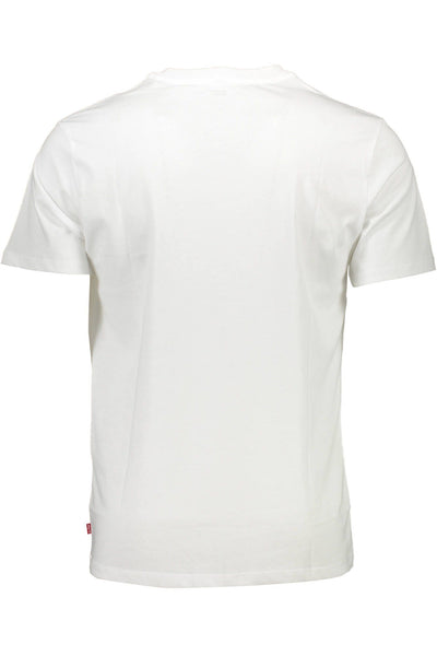 Levi's White Cotton Men T-Shirt