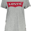 Levi's Gray Cotton Women T-Shirt