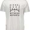 Diesel White Cotton Men T-Shirt