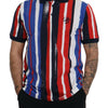 Dolce & Gabbana Elegant Striped Cotton Polo T-shirt