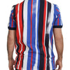 Dolce & Gabbana Elegant Striped Cotton Polo T-shirt