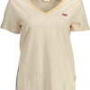 Levi's Beige Cotton Women T-Shirt