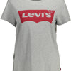 Levi's Gray Cotton Women T-Shirt