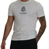 Dolce & Gabbana Chic White Logo Print Cotton Tee