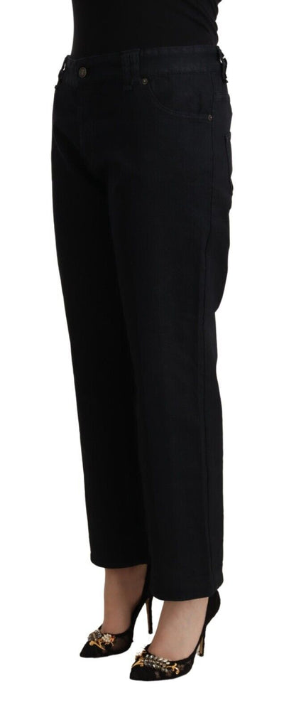 John Galliano Elegant High Waist Cropped Jeans