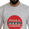 Dolce & Gabbana Chic White Cotton Heart Amor T-shirt