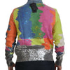 Dolce & Gabbana Multicolor Turtleneck TV Motive Sweater