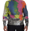 Dolce & Gabbana Multicolor Turtleneck TV Motive Sweater