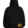 Dolce & Gabbana Elegant Black Cotton Hooded Sweater