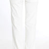 Ermanno Scervino Chic White Striped Straight Fit Pants