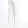 Ermanno Scervino Chic White Striped Straight Fit Pants