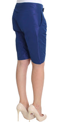 Chic Blue Mid Waist Shorts