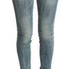 PLEIN SUD Chic Slim Skinny Blue Wash Denim