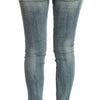 PLEIN SUD Chic Slim Skinny Blue Wash Denim